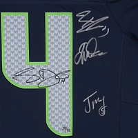 Seattle Seahawks Autographed Super Bowl LX Champions College Navy Nike Limited Jersey with at least 7 Signatures - Limited Edition of 50