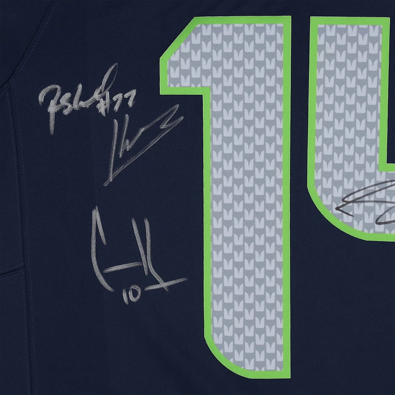 Seattle Seahawks Autographed Super Bowl LX Champions College Navy Nike Limited Jersey with at least 7 Signatures - Limited Edition of 50
