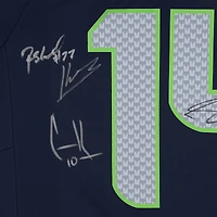 Seattle Seahawks Autographed Super Bowl LX Champions College Navy Nike Limited Jersey with at least 7 Signatures - Limited Edition of 50