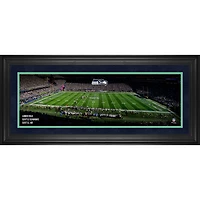 Photographie panoramique encadrée des Seahawks de Seattle (10" x 30"), Lumen Field