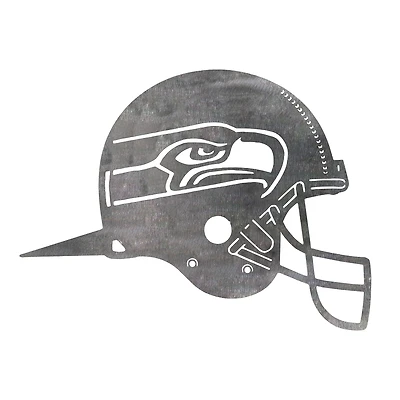 Seattle Seahawks Metal Garden Art Helmet Spike