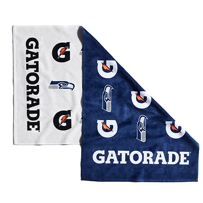 Serviette Gatorade sur le terrain des Seahawks de Seattle