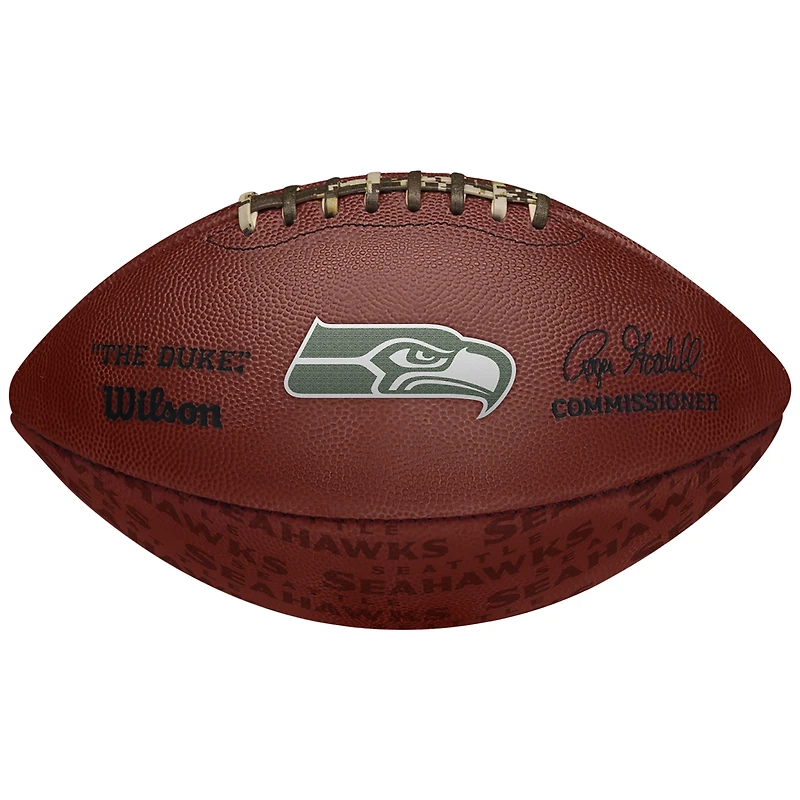 Seattle Seahawks Unsigned Wilson Showcase Duke Pro Football