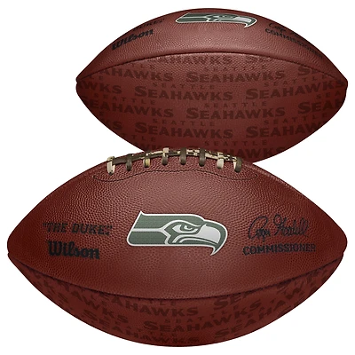 Seattle Seahawks Unsigned Wilson Showcase Duke Pro Football