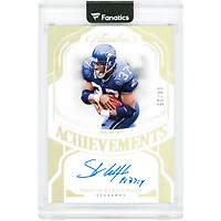Carte autographiée de Shaun Alexander (Seattle Seahawks) 2025 Panini Flawless Holo Gold Achievements #FA-SAR #4/25 avec inscription « PS 37:4 »