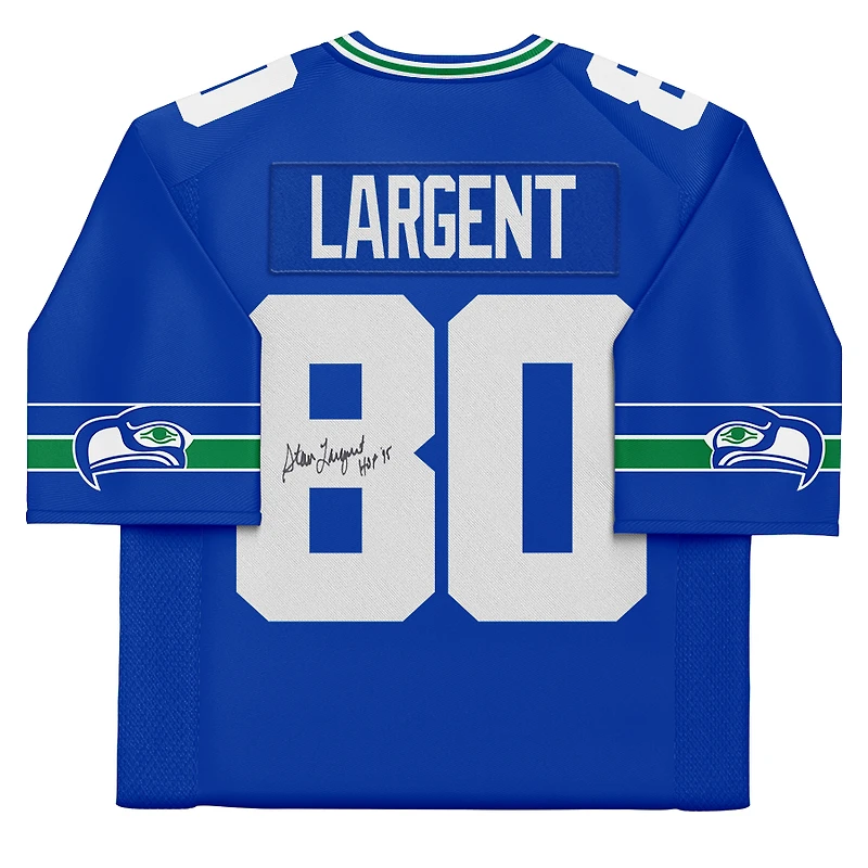 Steve Largent Seattle Seahawks Autographed 1985 Mitchell & Ness Royal Replica Jersey with "HOF '95" Inscription