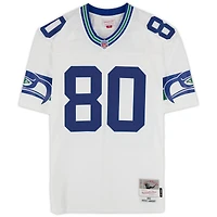 Steve Largent Seattle Seahawks Autographed 1985 Mitchell & Ness White Replica Jersey with "HOF '95" Inscription