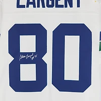 Steve Largent Seattle Seahawks Autographed 1985 Mitchell & Ness White Replica Jersey with "HOF '95" Inscription