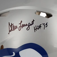 Steve Largent Seattle Seahawks Autographed Riddell 1983-2001 Throwback Speed Authentic Helmet with "HOF 95" Inscription