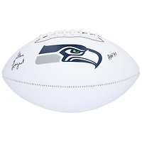 Steve Largent Seattle Seahawks Autographed White Panel Football with "HOF 95" Inscription