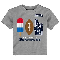 Toddler  Gray Seattle Seahawks Americana Pop T-Shirt