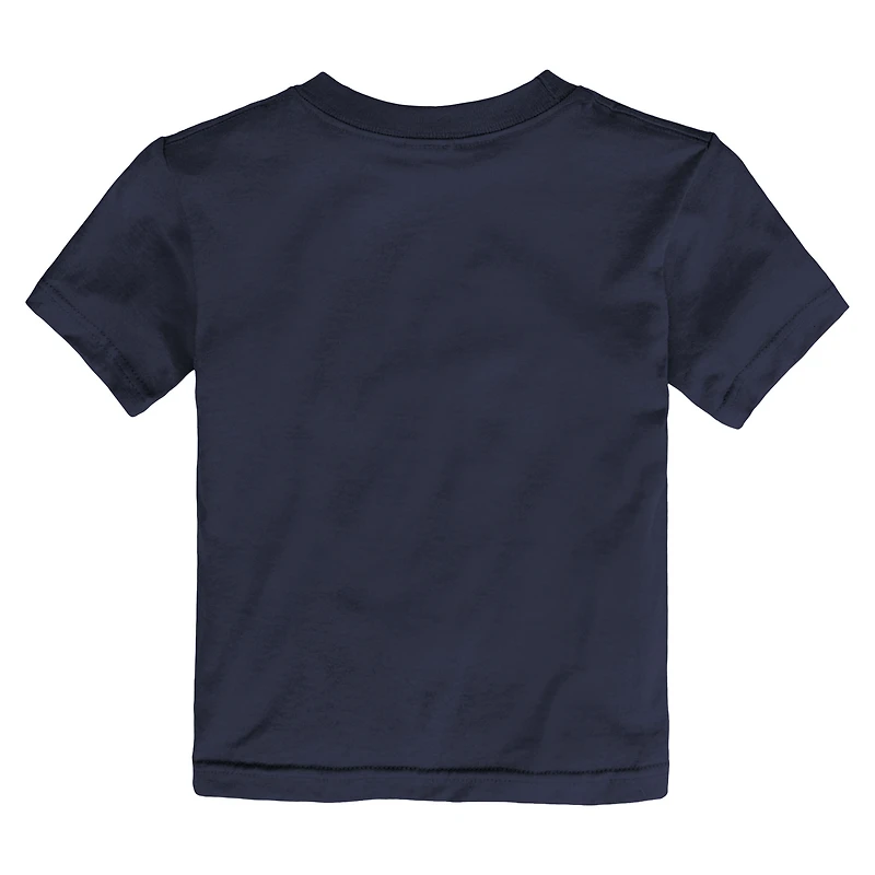 T-shirt Nike College Navy pour enfant avec logo principal des Seattle Seahawks