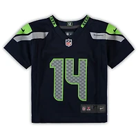 Maillot de match Nike DK Metcalf bleu marine des Seahawks Seattle pour tout-petit