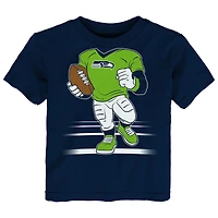 T-shirt ajusté bleu marine pour enfant Outerstuff College des Seattle Seahawks