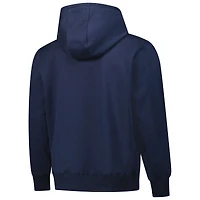 Sweat à capuche unisexe fermeture éclair quart de tour Defender des Seattle Seahawks Dunbrooke College bleu marine