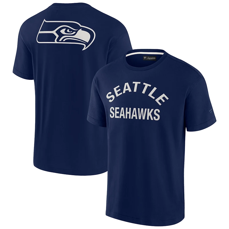 T-shirt unisexe Fanatics Navy Seattle Seahawks Signature Elements
