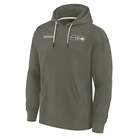 Unisex Fanatics Olive Seattle Seahawks Elements Super Soft Fleece Pullover Hoodie