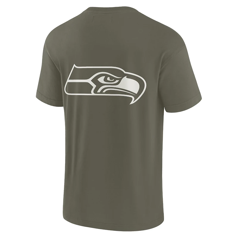 Unisex Fanatics Olive Seattle Seahawks Elements Super Soft Short Sleeve T-Shirt