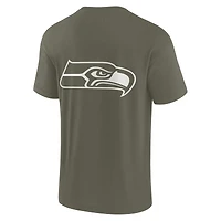 Unisex Fanatics Olive Seattle Seahawks Elements Super Soft Short Sleeve T-Shirt