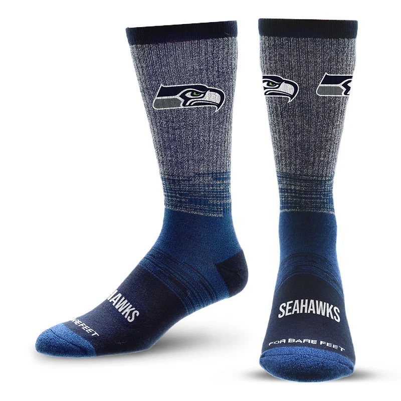 Chaussettes unisexes pieds nus Seattle Seahawks Team Tonal Crew
