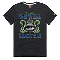 Unisex Homage Charcoal Seattle Seahawks 2026 NFL Schedule Queen Tri-Blend T-Shirt