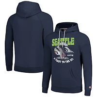 Sweat à capuche unisexe Homage Navy Seattle Seahawks NFL x Guy Fieri's Flavortown Tri-Blend