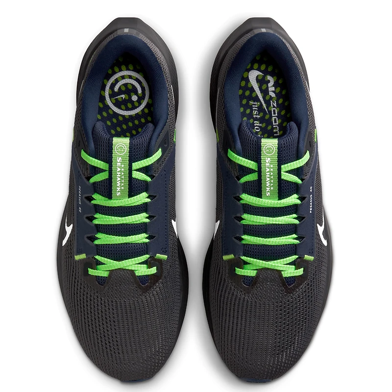 Unisex Nike Anthracite Seattle Seahawks Zoom Pegasus 40 Running Shoe