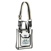WEAR by Erin Andrews Sac à bandoulière transparent Seattle Seahawks Stadium avec pochette à monnaie