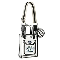 WEAR by Erin Andrews Sac à bandoulière transparent Seattle Seahawks Stadium avec pochette à monnaie