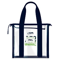 WEAR by Erin Andrews Seattle Seahawks Stadium Tote Bag with Team Color Trim