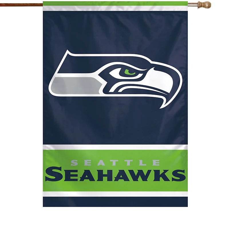 Bannière verticale simple face WinCraft Seattle Seahawks 28" x 40" avec logo principal