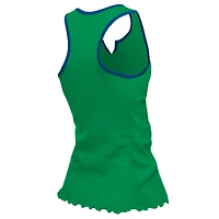 Débardeur tri-mélange à ourlet ondulé et col cranté pour femme New Era, vert fluo, Seattle Seahawks
