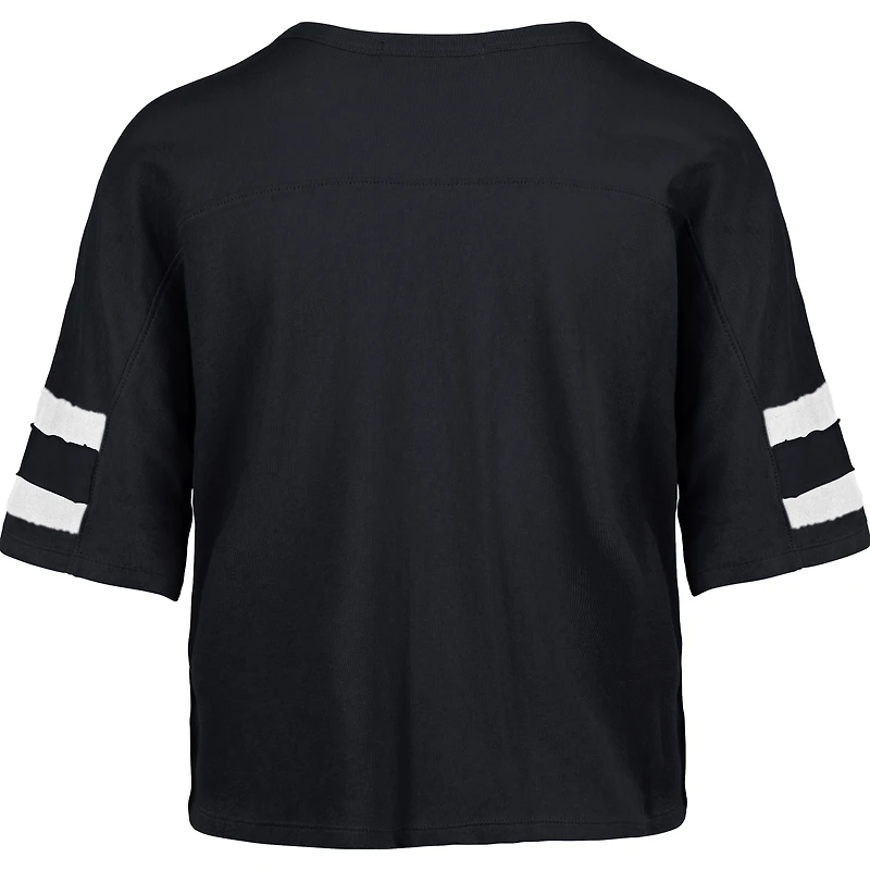 T-shirt court à col en V « 47 College Navy » pour femme des Seattle Seahawks Premier Scout