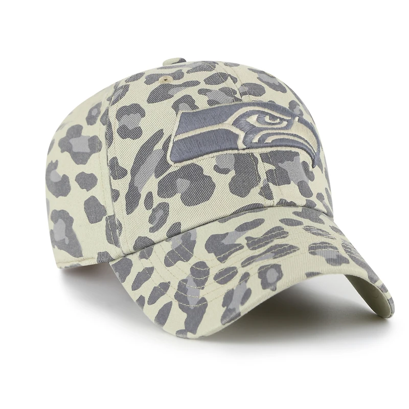Casquette ajustable Bagheera Clean Up grise pour femme, modèle 1947, des Seattle Seahawks