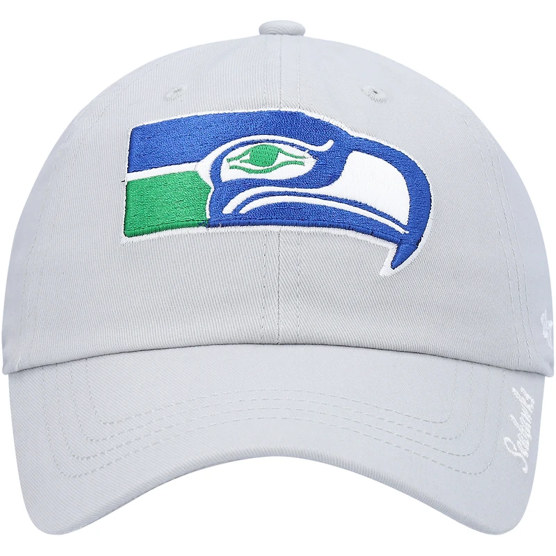 Casquette réglable grise Seattle Seahawks Miata Clean Up Legacy '47 pour femme