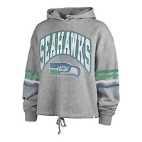 Women's '47 Heather Gray Seattle Seahawks Upland Bennett Pullover Hoodie