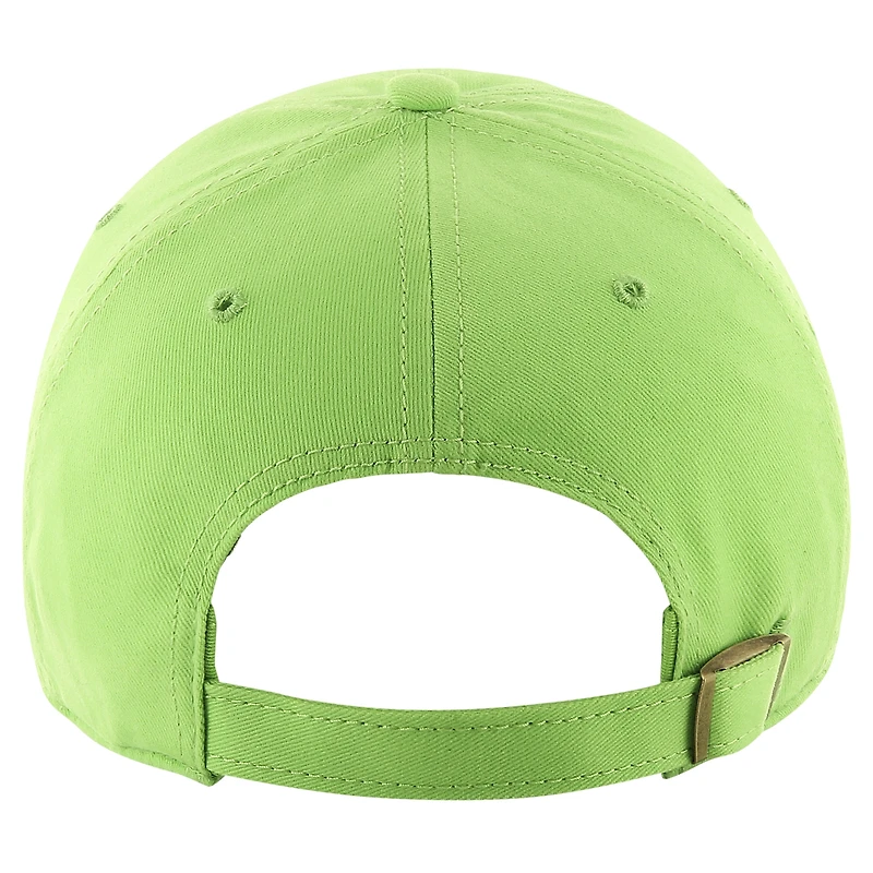 Women's '47 Neon Green Seattle Seahawks Miata Clean Up Adjustable Hat