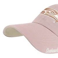 Women's '47  Pink Seattle Seahawks Ballpark Cheer Dusty Rose Clean Up Adjustable Hat
