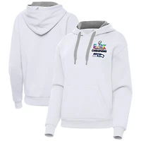 Women's Antigua White Seattle Seahawks Super Bowl LX Champions Victory Hoodie