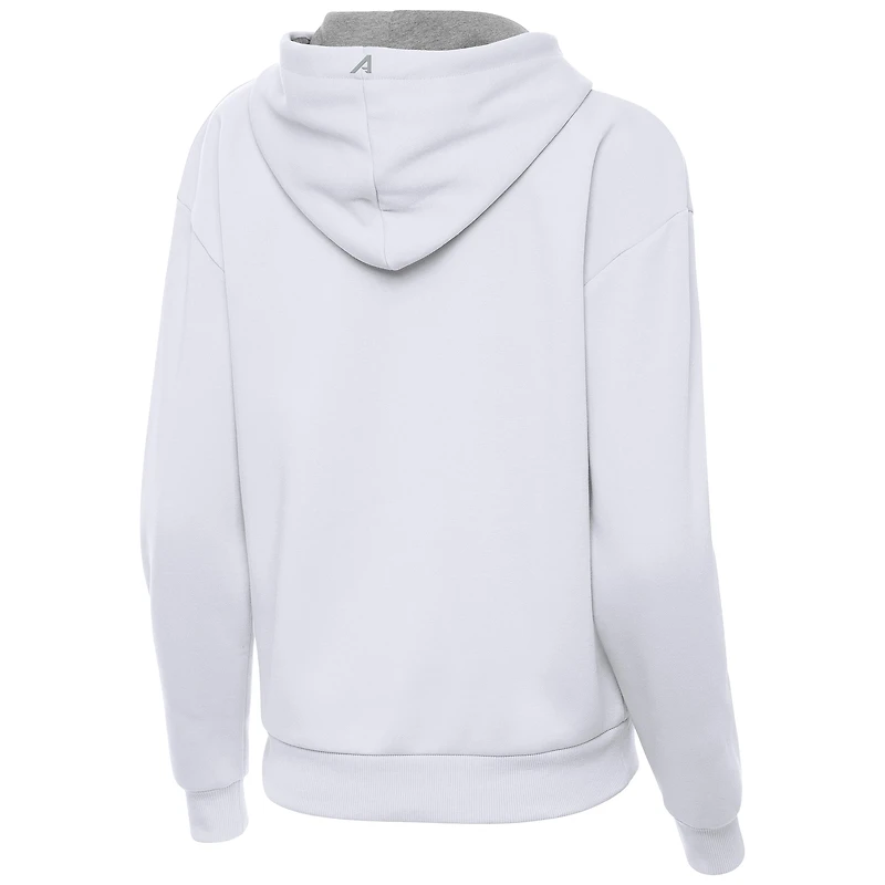 Women's Antigua White Seattle Seahawks Super Bowl LX Champions Victory Hoodie