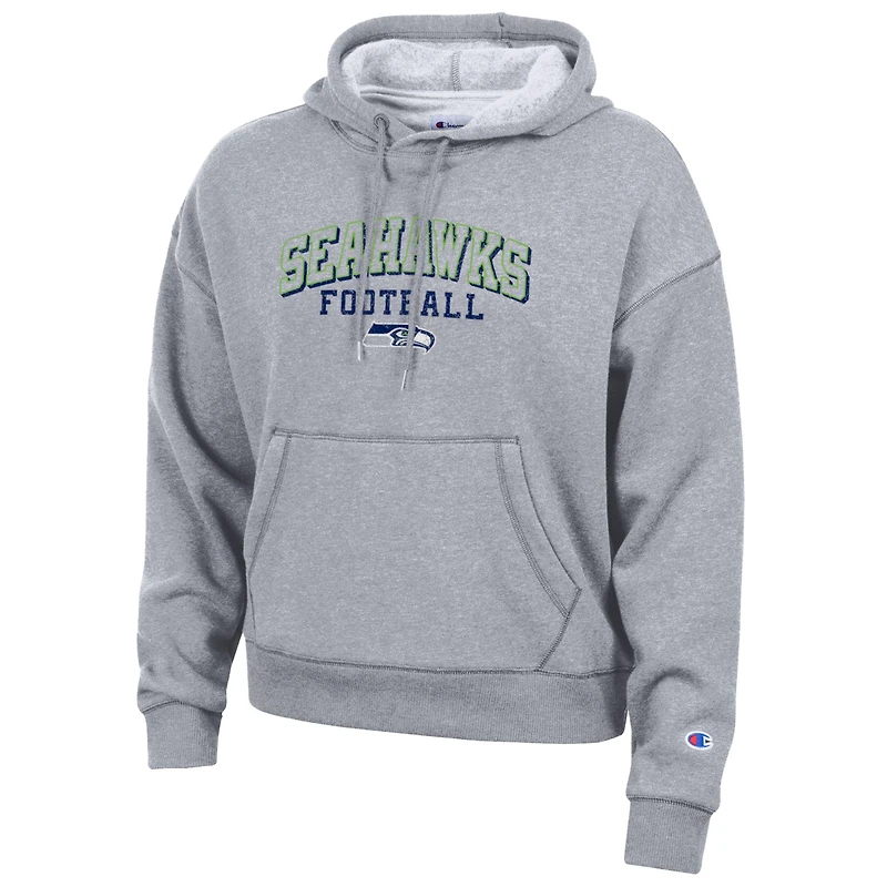 Women's Champion Gray Seattle Seahawks Triumph Tri-Blend Hoodie