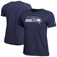 Women's Champion  Navy Seattle Seahawks Logo T-Shirt