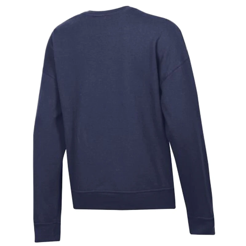Women's Champion  Navy Seattle Seahawks Powerblend Fleece Sweatshirt