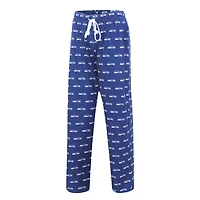 Concepts Sport College Navy Seattle Seahawks Gauge Allover Print Pantalon de nuit pour femme