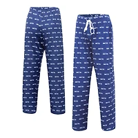 Concepts Sport College Navy Seattle Seahawks Gauge Allover Print Pantalon de nuit pour femme