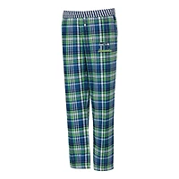 Women's Concepts Sport  College Navy Seattle Seahawks Laney Plaid Tri-Blend Pants