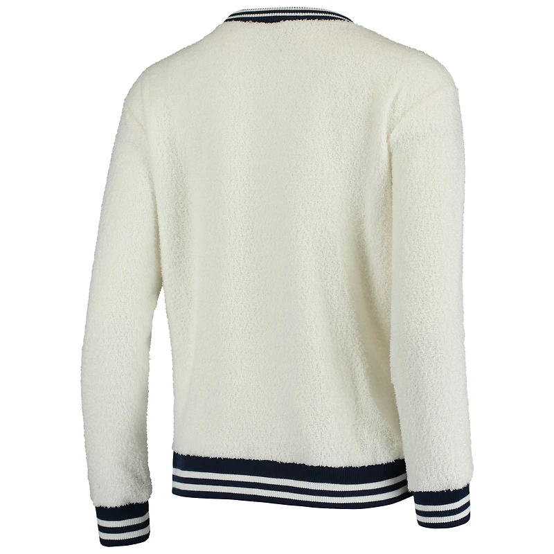 Chandail en tricot Granite Seattle Seahawks Concepts Sport pour femme, crème/bleu marine
