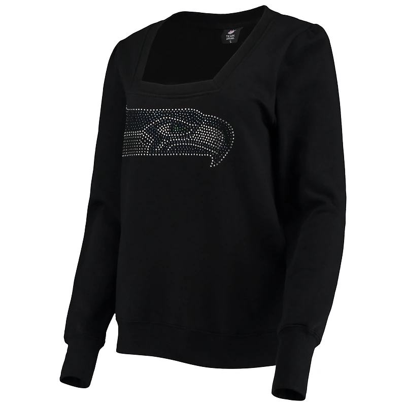 Cuce - Sweat-shirt à enfiler noir Seattle Seahawks Winners pour femmes
