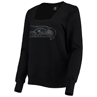 Cuce - Sweat-shirt à enfiler noir Seattle Seahawks Winners pour femmes