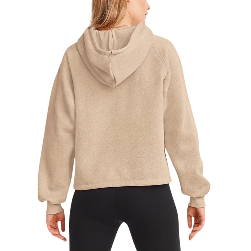 Women's DKNY Sport Cream Seattle Seahawks Debbie Dolman Raglan Pullover Hoodie